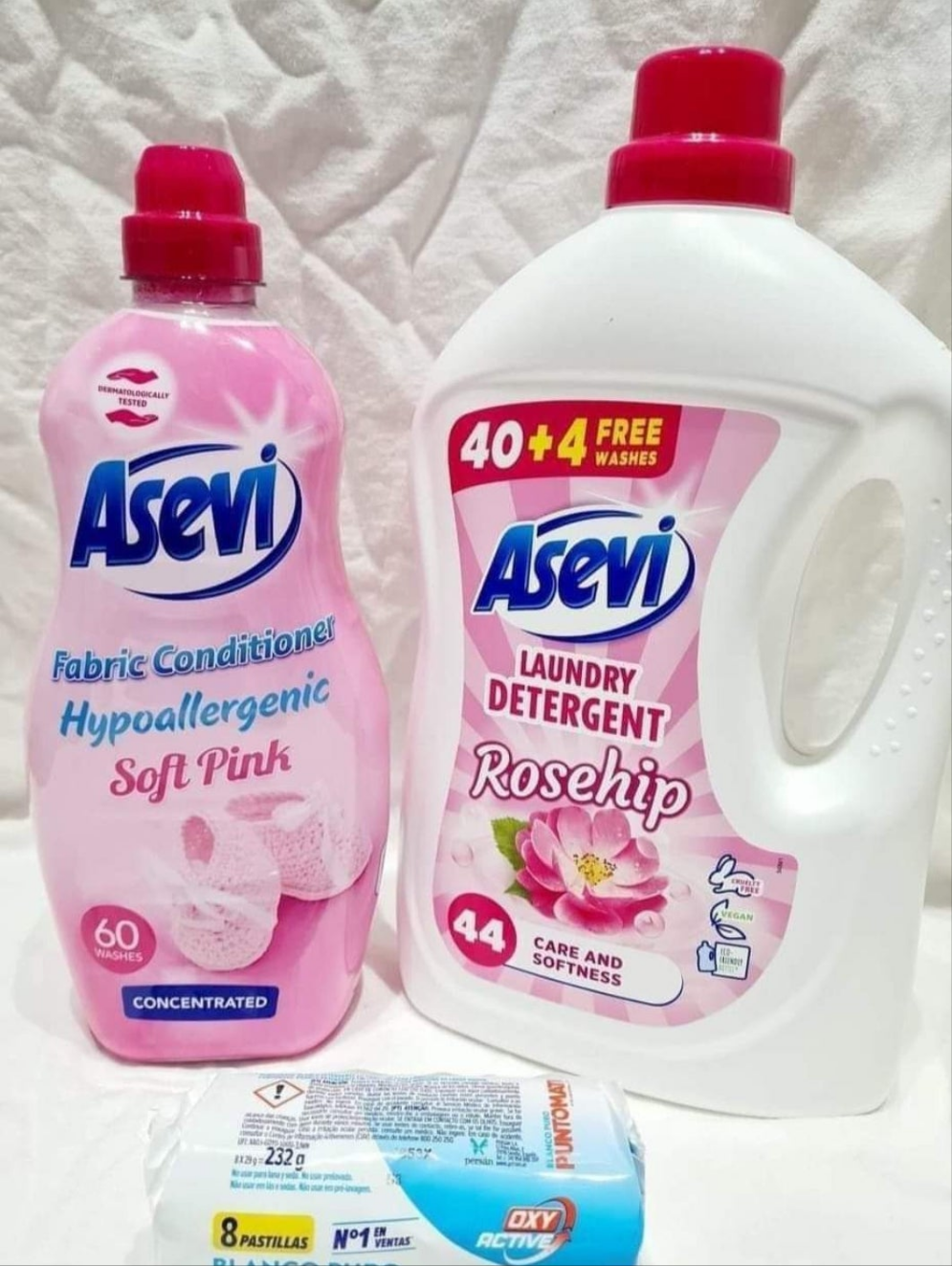 Asevi pink washing bundle.